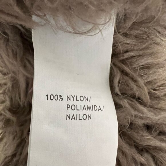 Kensie Womens Vest Brown Fur Asymmetric Hem Open Front Size XS - Picture 10 of 10